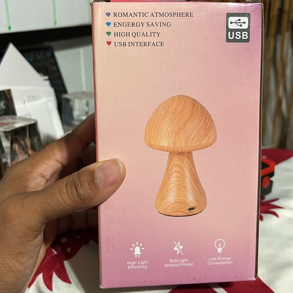 Rechargeable Mushroom Lamp - Picture 2 of 3